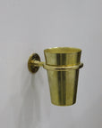 Unlacquered Solid Brass Tooth Brush Holder - NORD BRASS