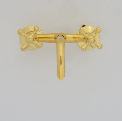 Brass Wall Mount Faucet - Antique Brass Bathroom Faucet