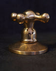 Unlacquered Brass Deck Mounted 3 Holes Faucet, Brass widespread Faucet for Bathroom and Kitchen