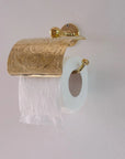 Solid Brass Toilet Paper Holder, Handcrafted Powder Room Roll Holder - NORD BRASS