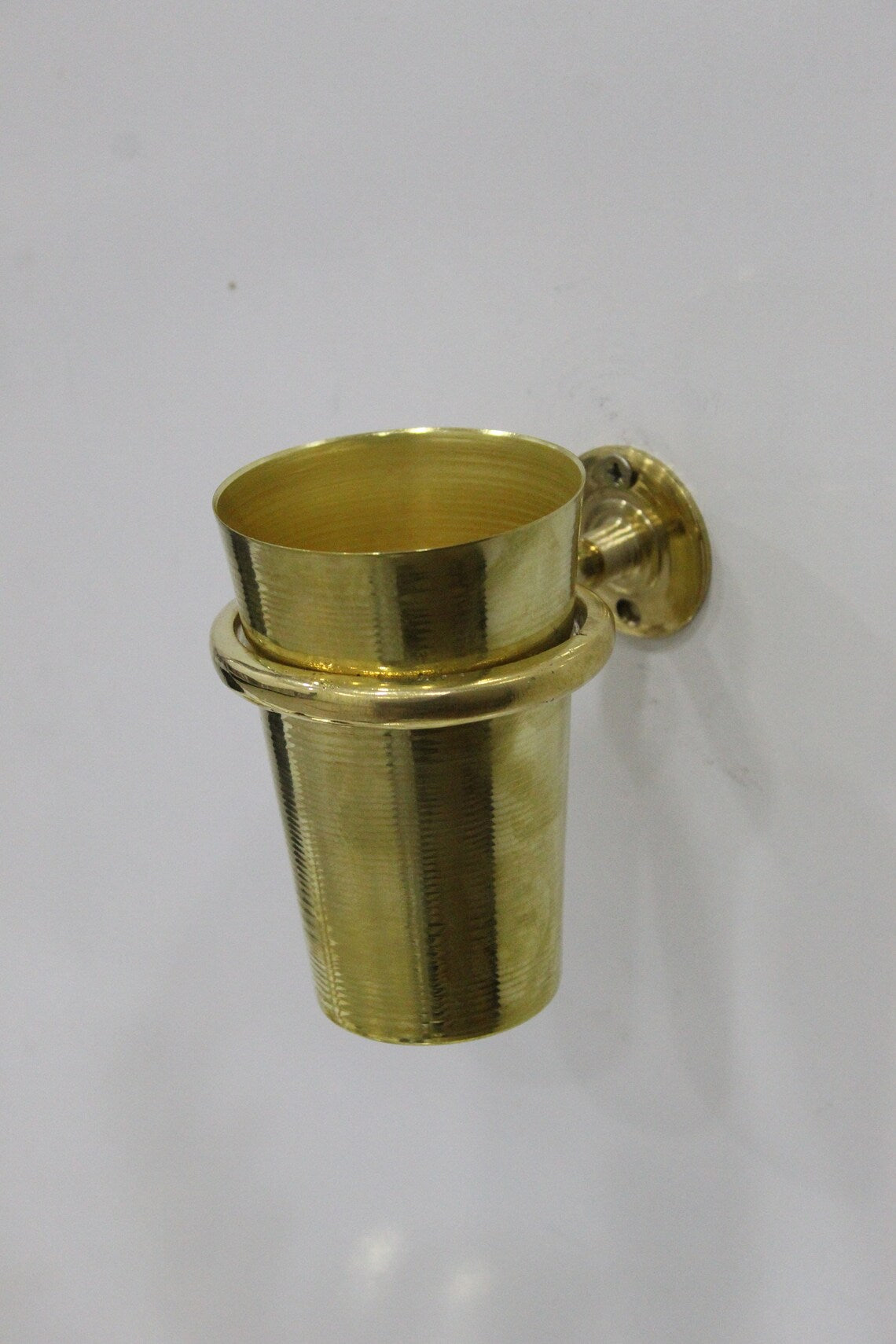 Unlacquered Solid Brass Tooth Brush Holder - NORD BRASS