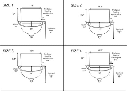 Copper Wall Mounted Bathroom Sink