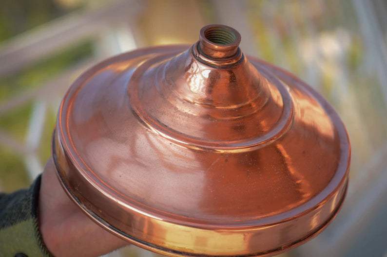Rain Shower Head, Copper Showerhead, Large Round Showerhead, Works Outdoor - NORD BRASS