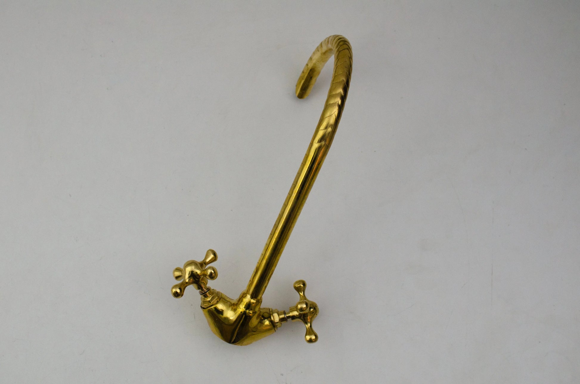 Unlacquered Brass Bathroom Faucet - Single Hole Bathroom Faucet - NORD BRASS