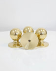 Unlacquered Brass Round Cabinet Knobs – Solid Brass Drawer Knobs