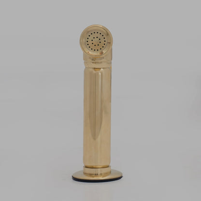 Solid Brass Kitchen Hand Sprayer. Unlacquered Brass Kitchen Sink Side Sprayer - NORD BRASS