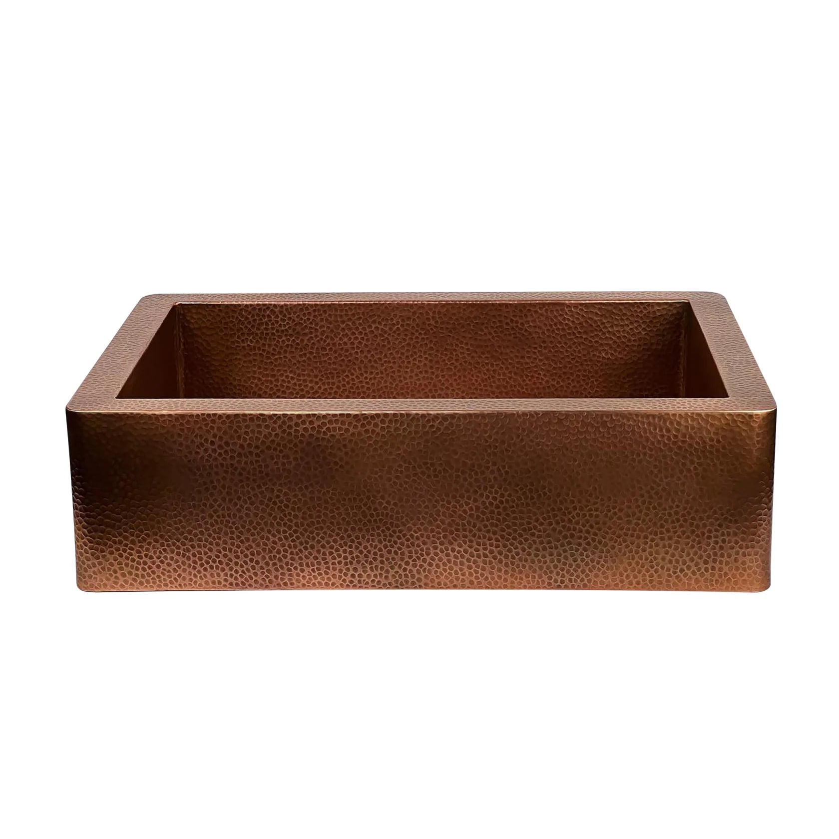 Apron Front Copper Kitchen Sink, Farmhouse Copper Kitchen Sink 14 gauge