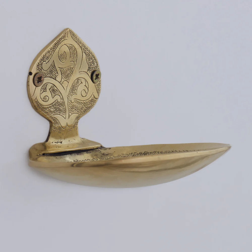 Solid Brass Soap Holder, Handcrafted Wall Soap Dish - NORD BRASS