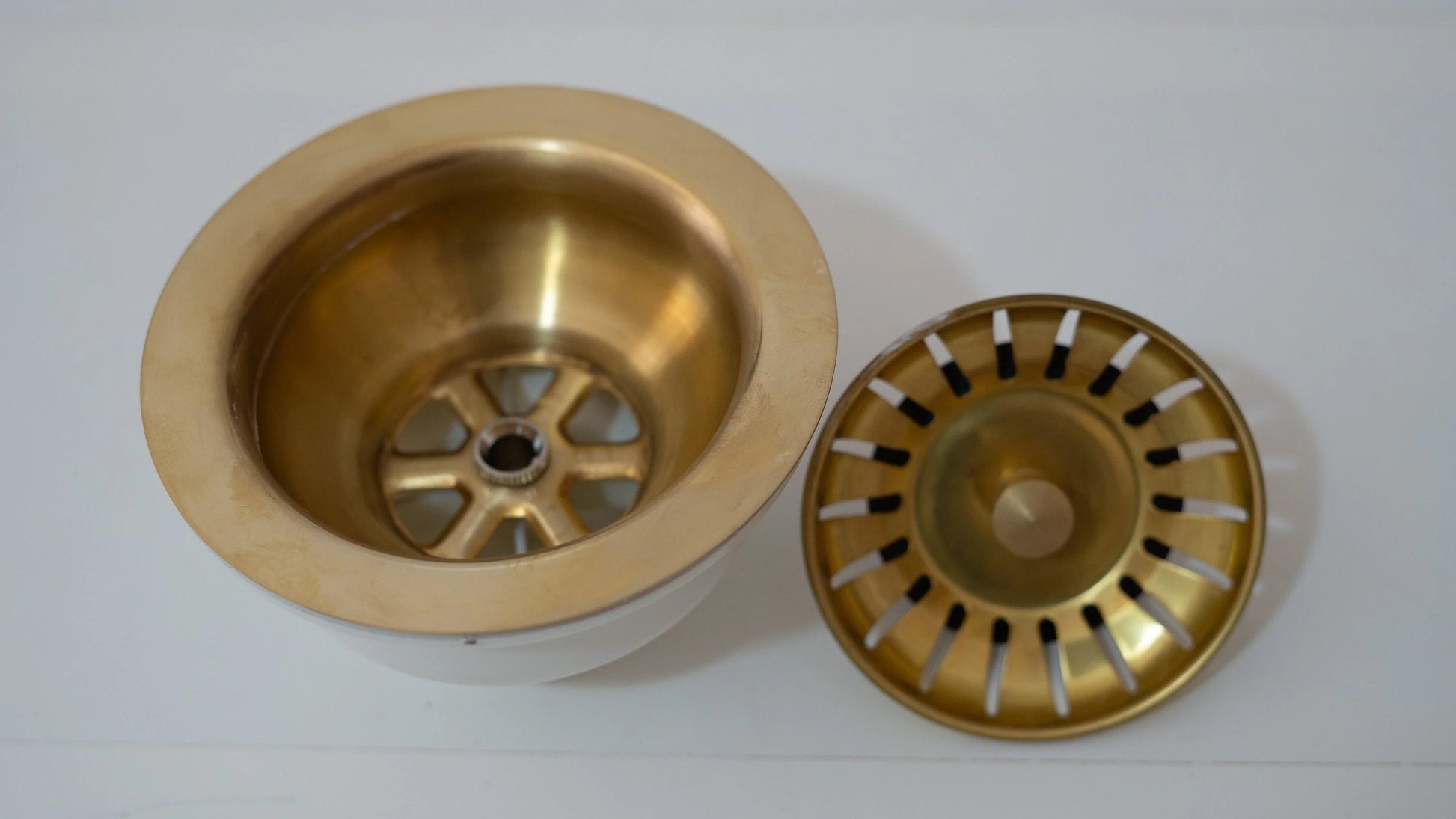 Unlacquered Brass Kitchen Sink Strainer, Sink Waste, Strainer Basket, Drain Cover & Basket Strainer - NORD BRASS
