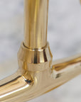 Antique Brass Kitchen Faucet,Brass Kitchen Faucet with Curved legs