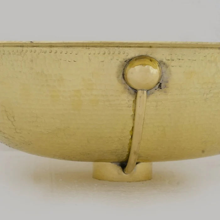 Hammered Oval Brass Sink, Drop-in Brass Bathroom Sink, Antique Brass Sink, Bathroom Brass sink