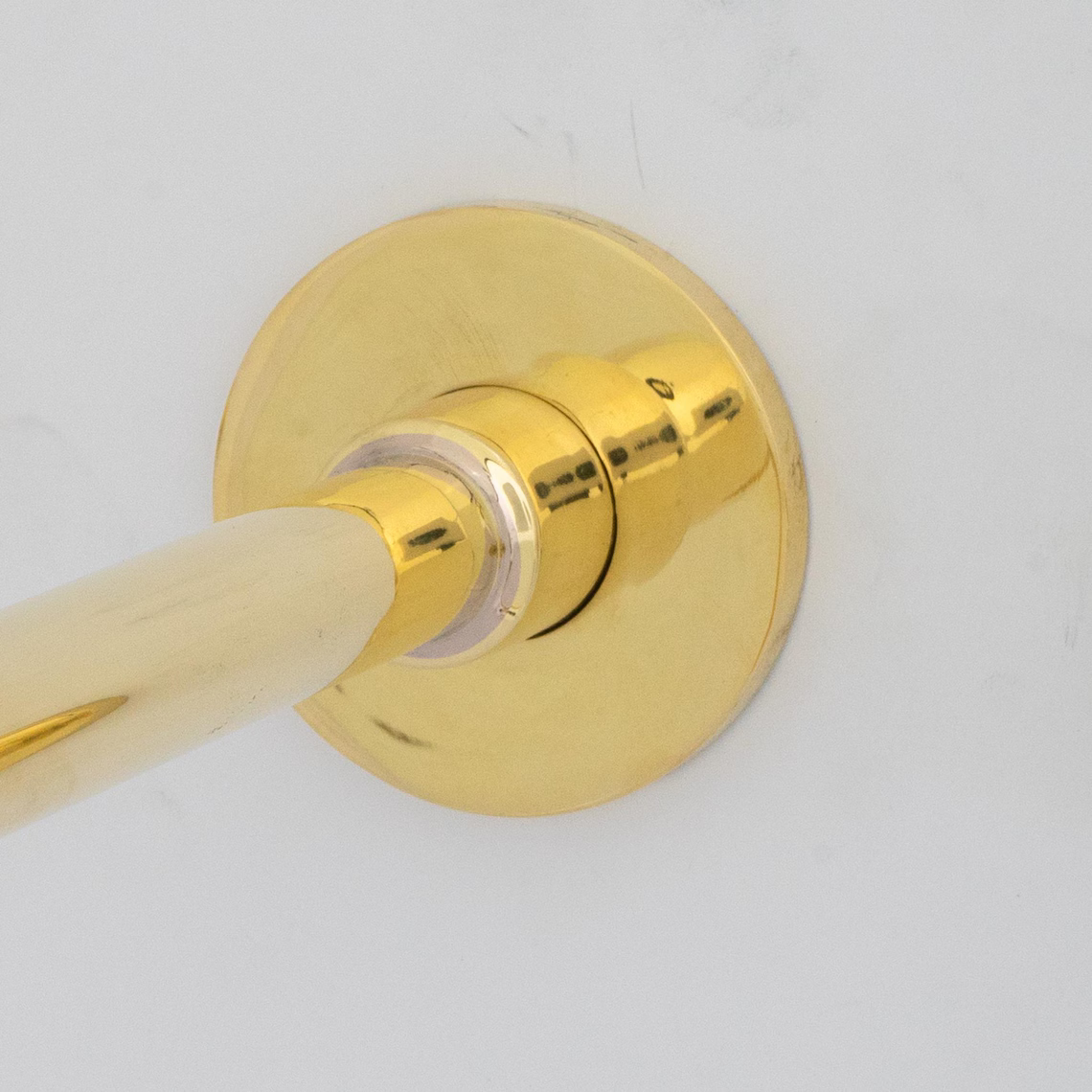 Unlacquered Brass Bathroom Faucet - Antique Brass Wall Mount Faucet