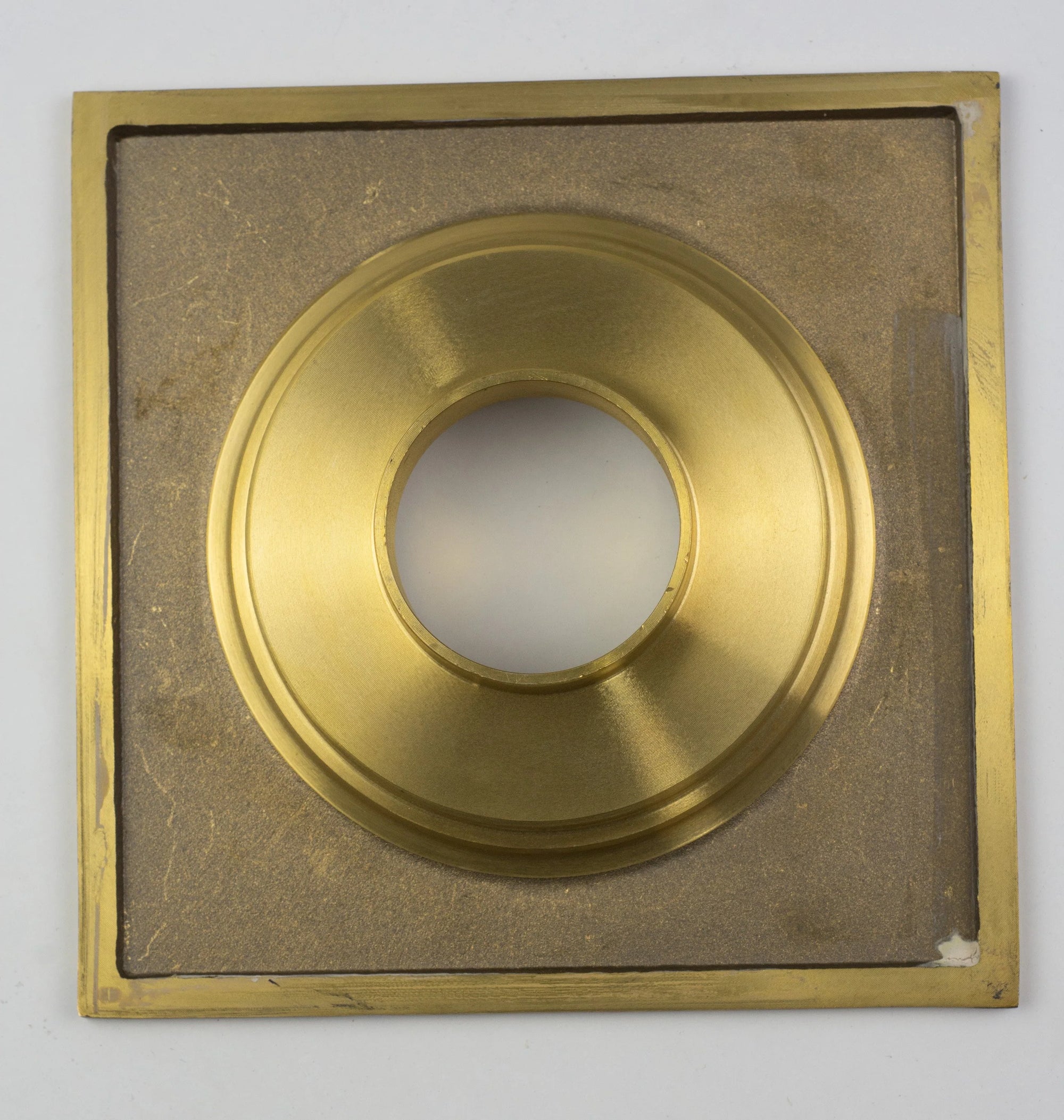 Solid Brass Floor Drain, Unlacquered Square Shower Drain - NORD BRASS