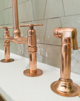Copper Bridge Faucet, Vintage Kitchen Sink Faucet, Copper Tap