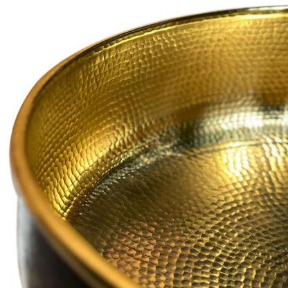 Brass Vessel Sink, Black Round Bathroom Sink