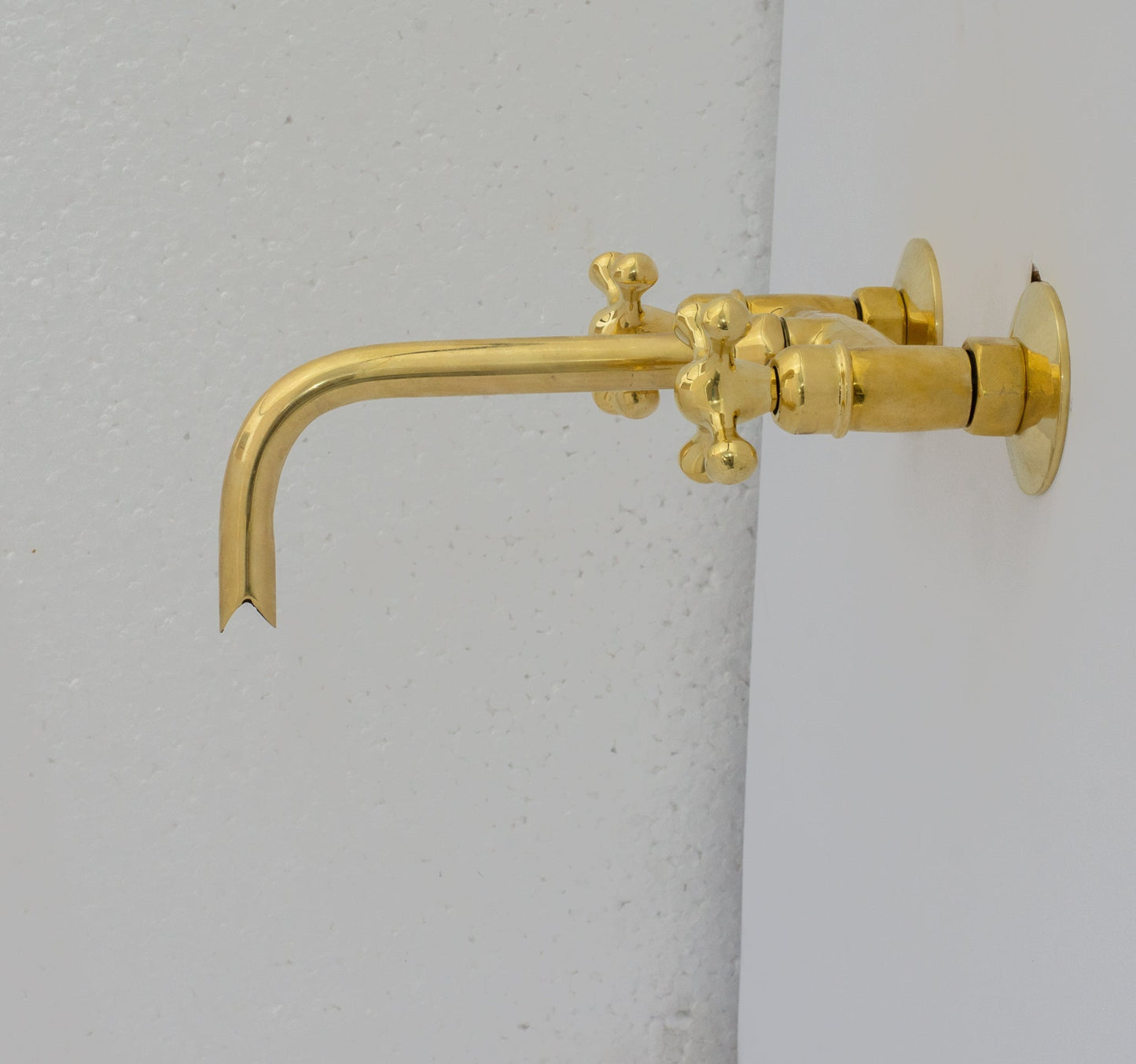 Brass Wall Mount Faucet - Antique Brass Bathroom Faucet