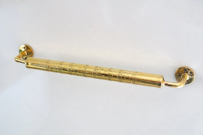 Unlacquered Brass Towel Rail - Bathroom Towel Holder - NORD BRASS