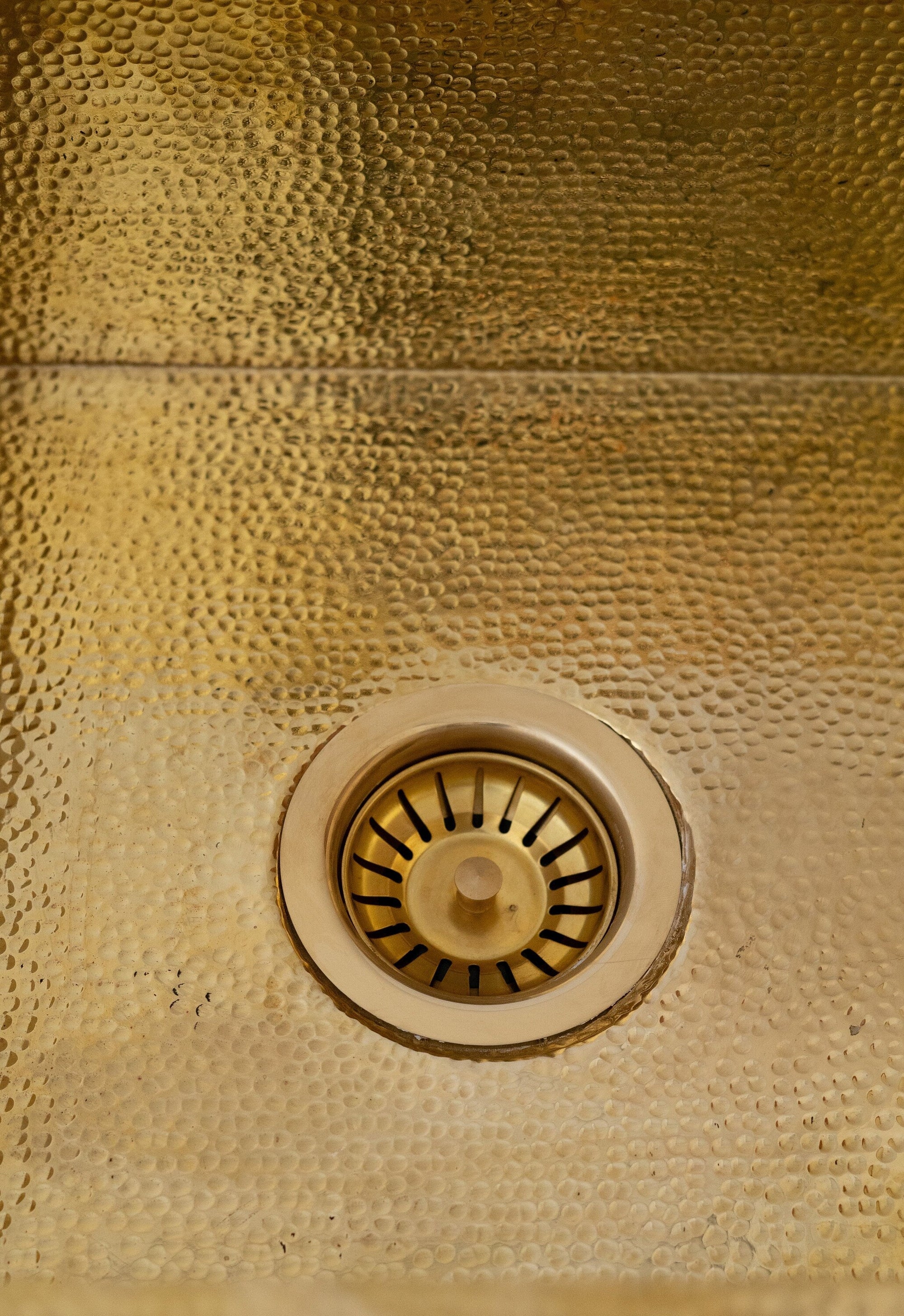 Solid Unlacquered Brass Undermount Hammered Sink, Kitchen Bar Sink, Island Sink, Outdoor Sink - NORD BRASS