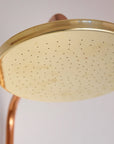 Unlacquered Solid Brass Rain ShowerHead, Solid Brass Round Shower Head