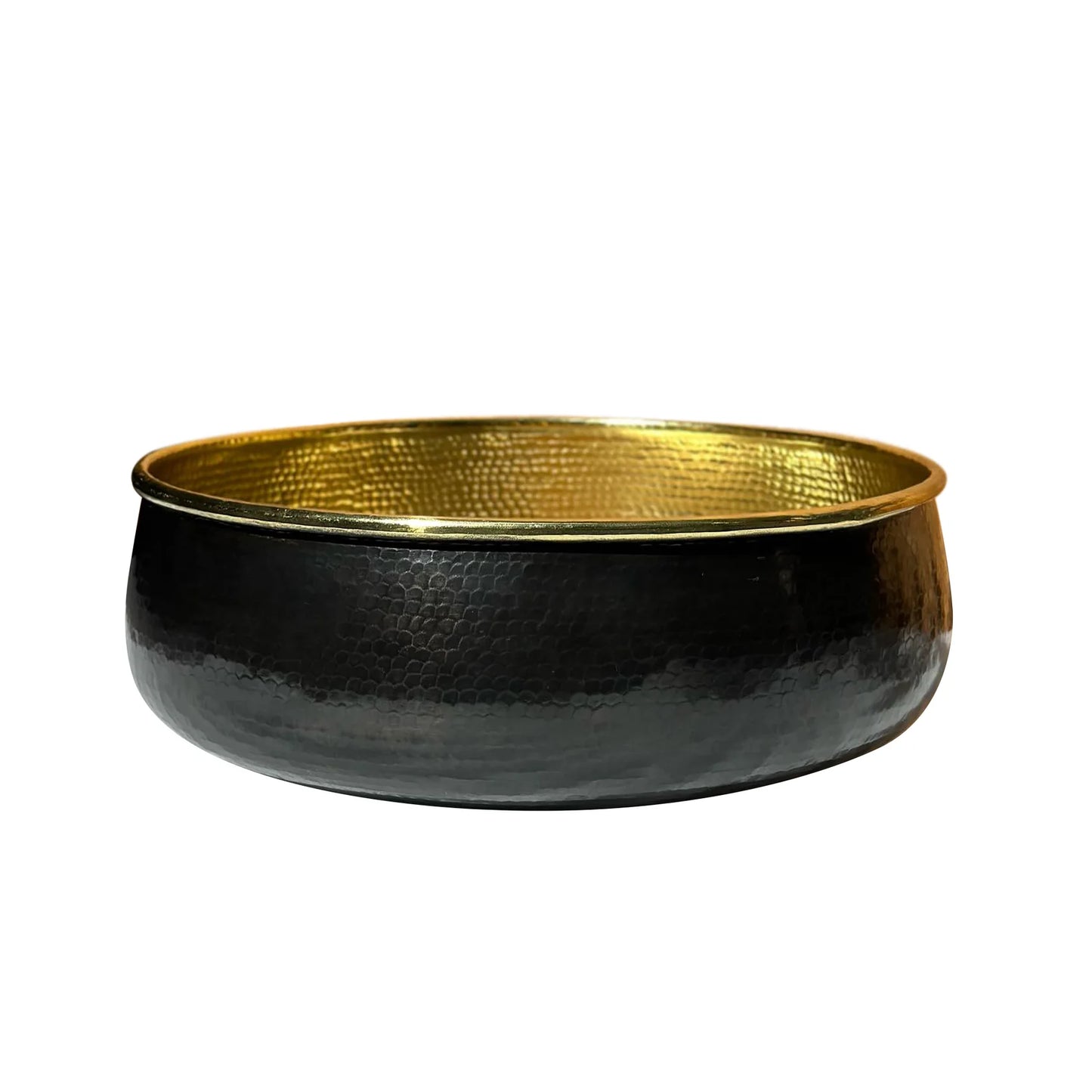 Brass Vessel Sink, Black Round Bathroom Sink