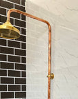 Copper Outdoor Shower ,Exposed Wall Mounted Copper Shower System ,Industrial design Shower