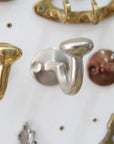 Rustic Wall Mounted Brass Hooks for Bathroom and Coat Hanging - NORD BRASS