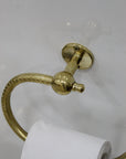 Unlacquered Solid Brass Toilet Paper Holder - NORD BRASS