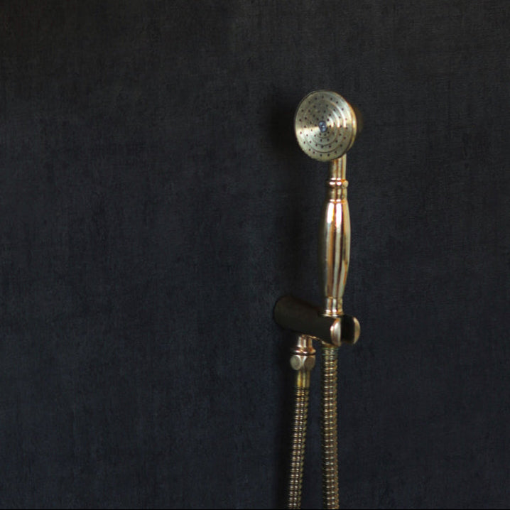 Solid Brass Rainfall Shower, Unlacquered Brass Shower Set – NORD BRASS