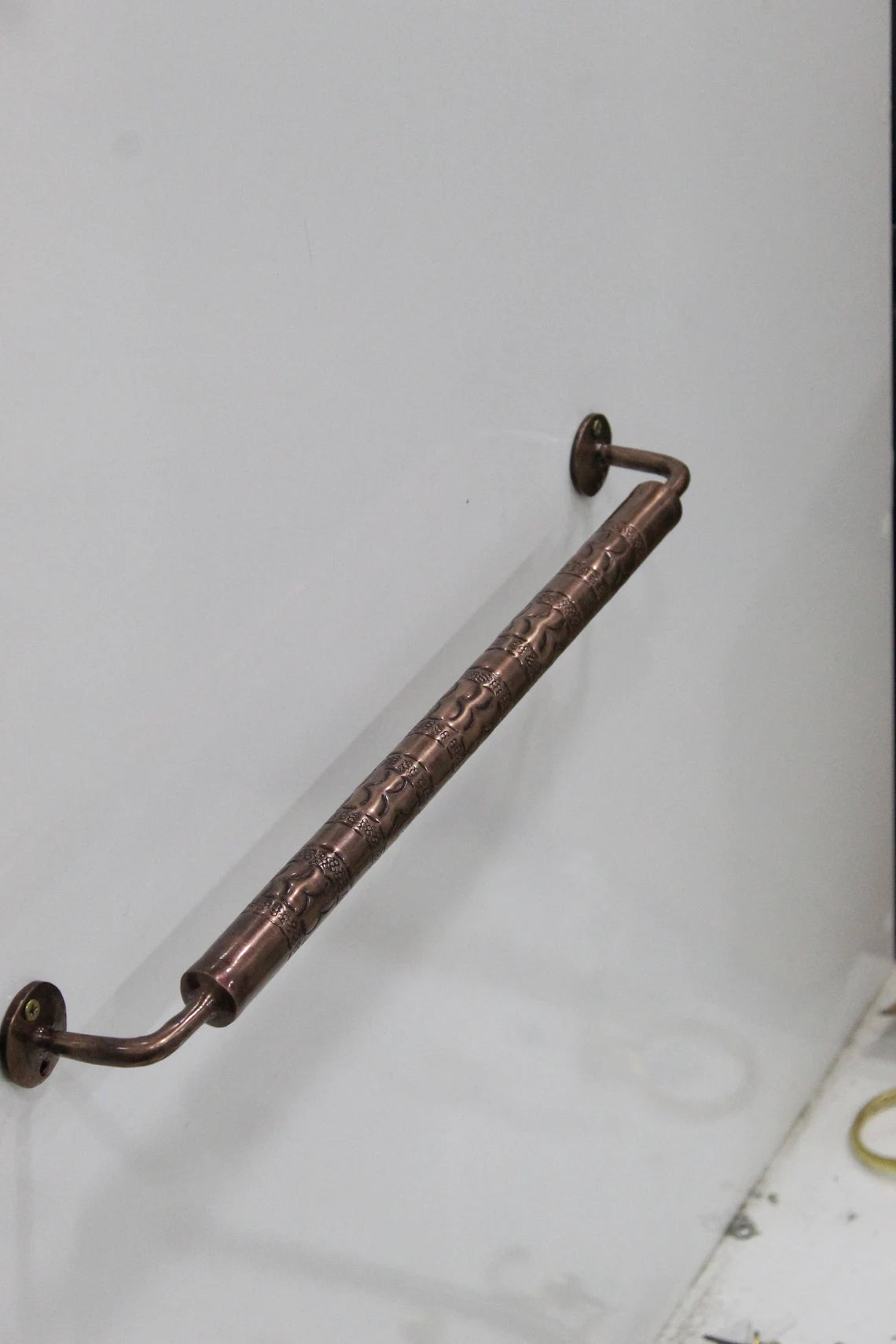 Solid Copper Bathroom Towel Bar - NORD BRASS