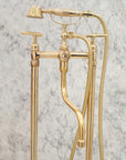The Classic English Style Telephone Tub Filler, Brass Freestanding Filler