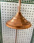 Unlacquered Solid Copper Shower, Copper Outdoor Shower - NORD BRASS