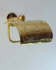 Solid Brass Toilet Paper Holder, Handcrafted Powder Room Roll Holder - NORD BRASS