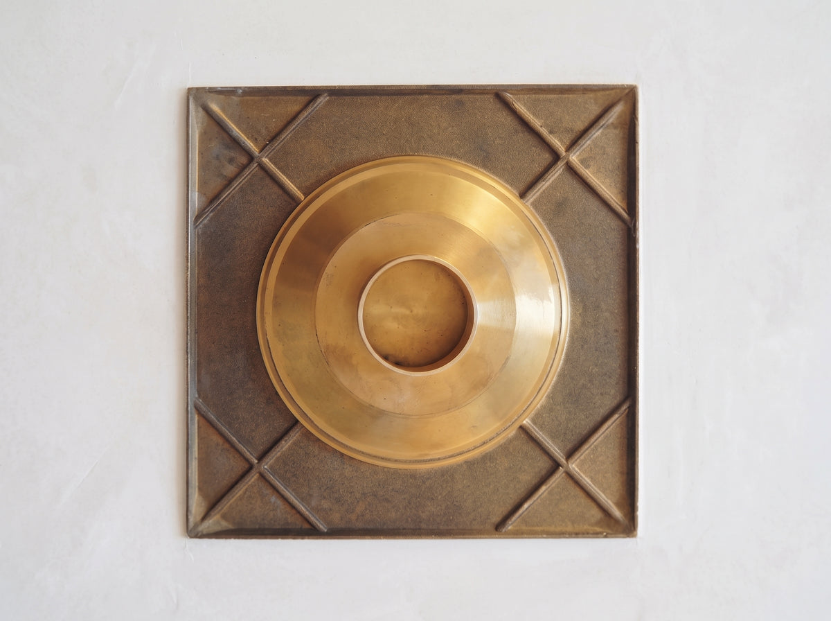 Unlacquered Brass Floor Drain, Solid Brass Square Floor Drain