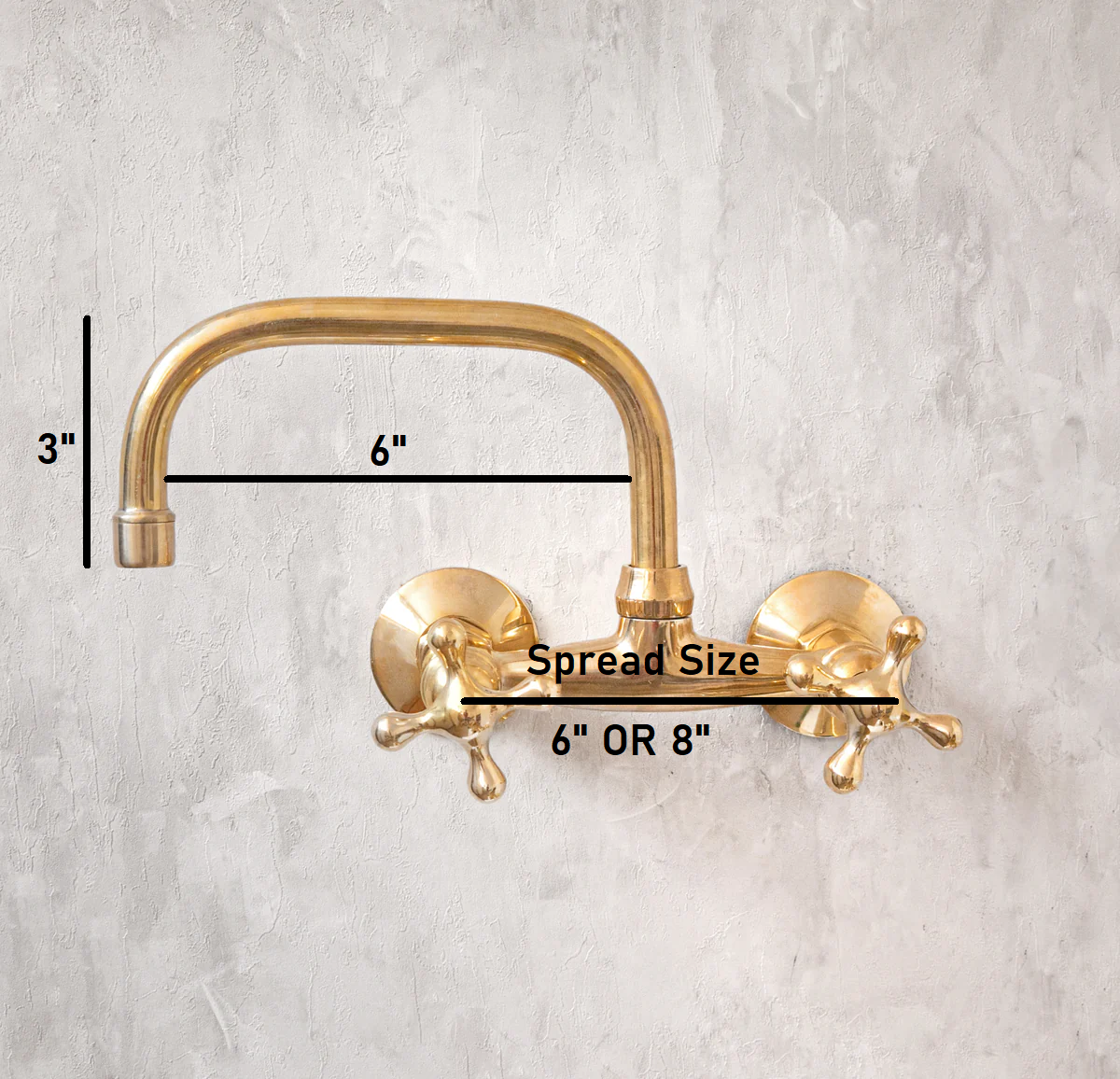 Brass Kitchen Faucet - Vintage Brass Kitchen Faucet