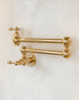 Unlacquered Solid Brass Pot Filler Faucet