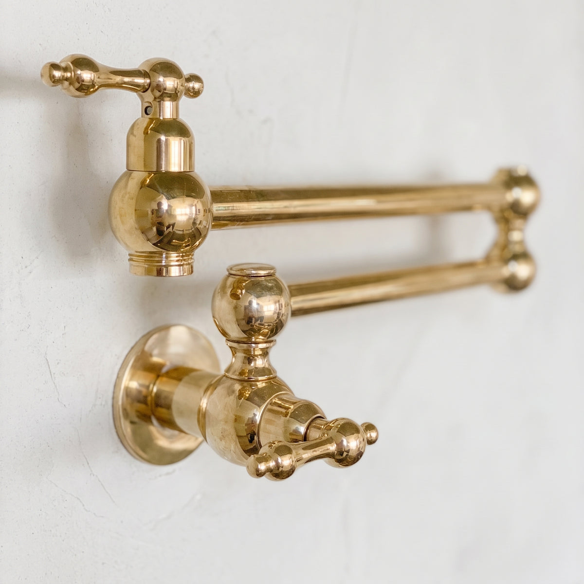 Unlacquered Solid Brass Pot Filler Faucet