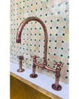 Copper Kitchen Bridge Faucet,Copper Tap - NORD BRASS