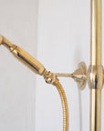 Unlacquered Solid Brass Shower System with Handheld