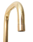 Unlacquered Brass 3 Holes Widespread Faucet - Deck Mount Brass Bathroom Tap