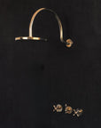 Solid Brass Rainfall Shower, Unlacquered Brass 2 outlet Shower with Tub filler