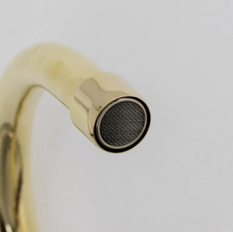 Brass Single Hole Bathroom Faucet - Antique Brass Bathroom Faucet - NORD BRASS