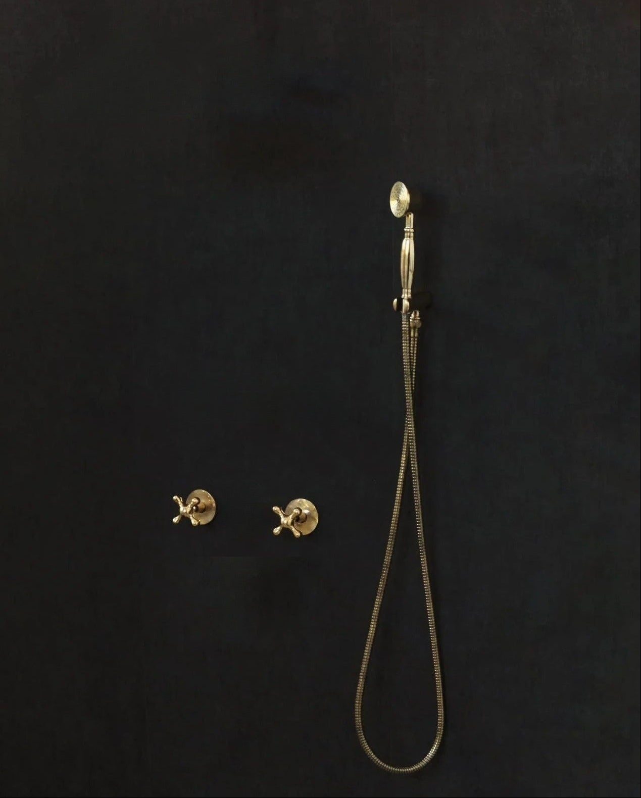 brass handheld shower