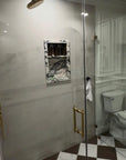 Solid Brass Rainfall Shower - Unlacquered Brass Shower Set - NBCS02