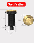 Unlacquered Brass Air Switch Kit for Garbage Disposal