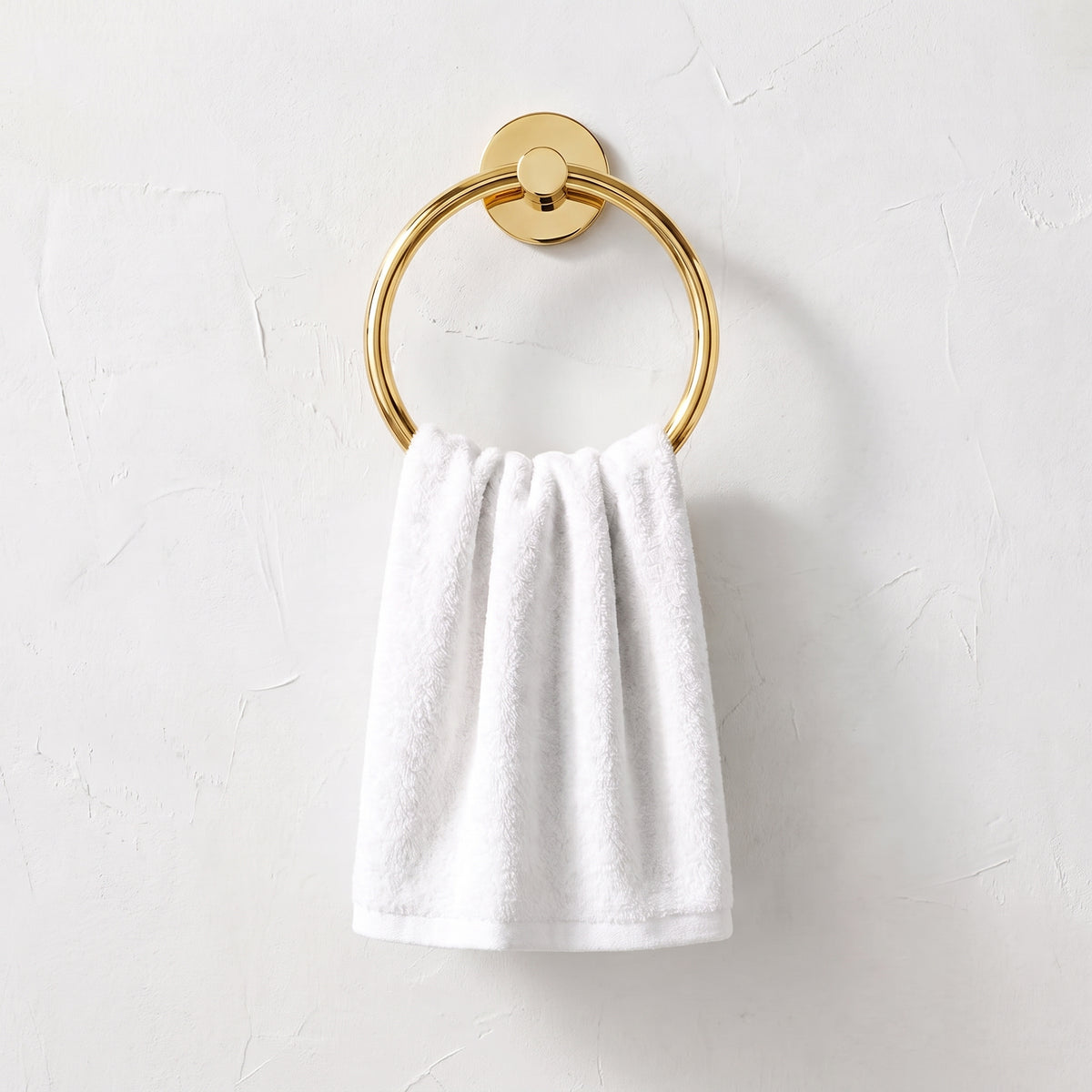 Unlacquered Brass Towel Holder - Brass Towel Ring