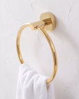 Unlacquered Brass Towel Holder - Brass Towel Ring