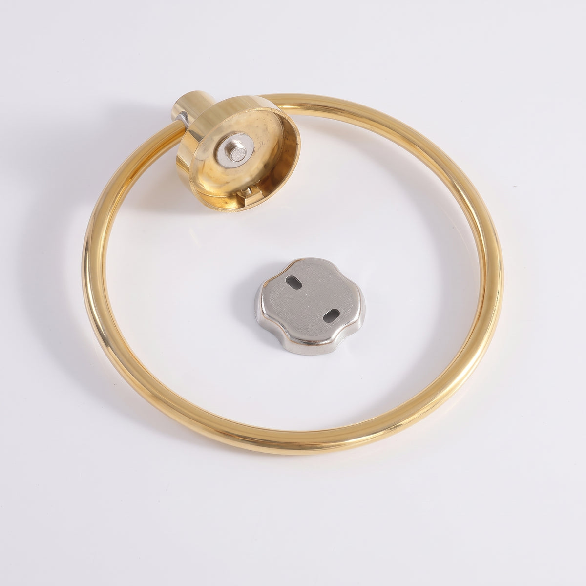 Unlacquered Brass Towel Holder - Brass Towel Ring