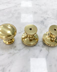 Unlacquered Brass Cabinet Knobs, Brass Round Knob, Vintage Knobs
