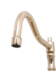 Unlacquered Brass Bridge Kitchen Faucet - Solid Brass Vintage Tap
