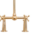 Brass Bridge Kitchen Faucet - Classic Solid Brass Tap